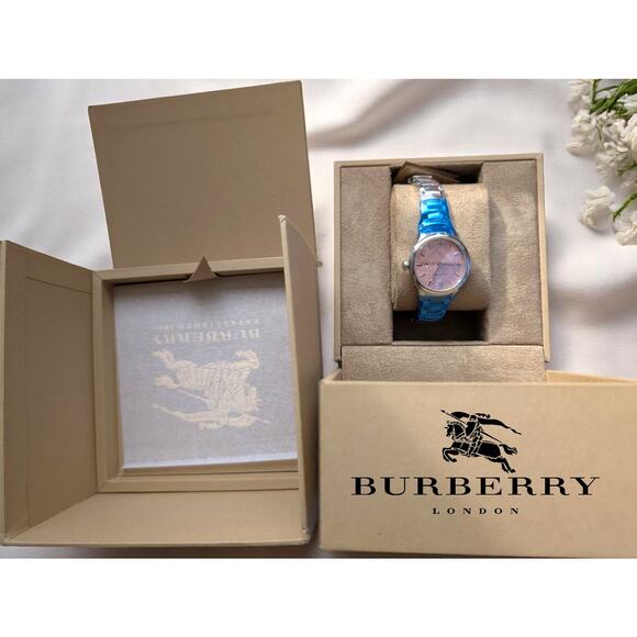 Burberry BU9213 The City Rose Dial Women's Watch – New with Box $795